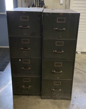 Lot of 2 Filing Cabinets